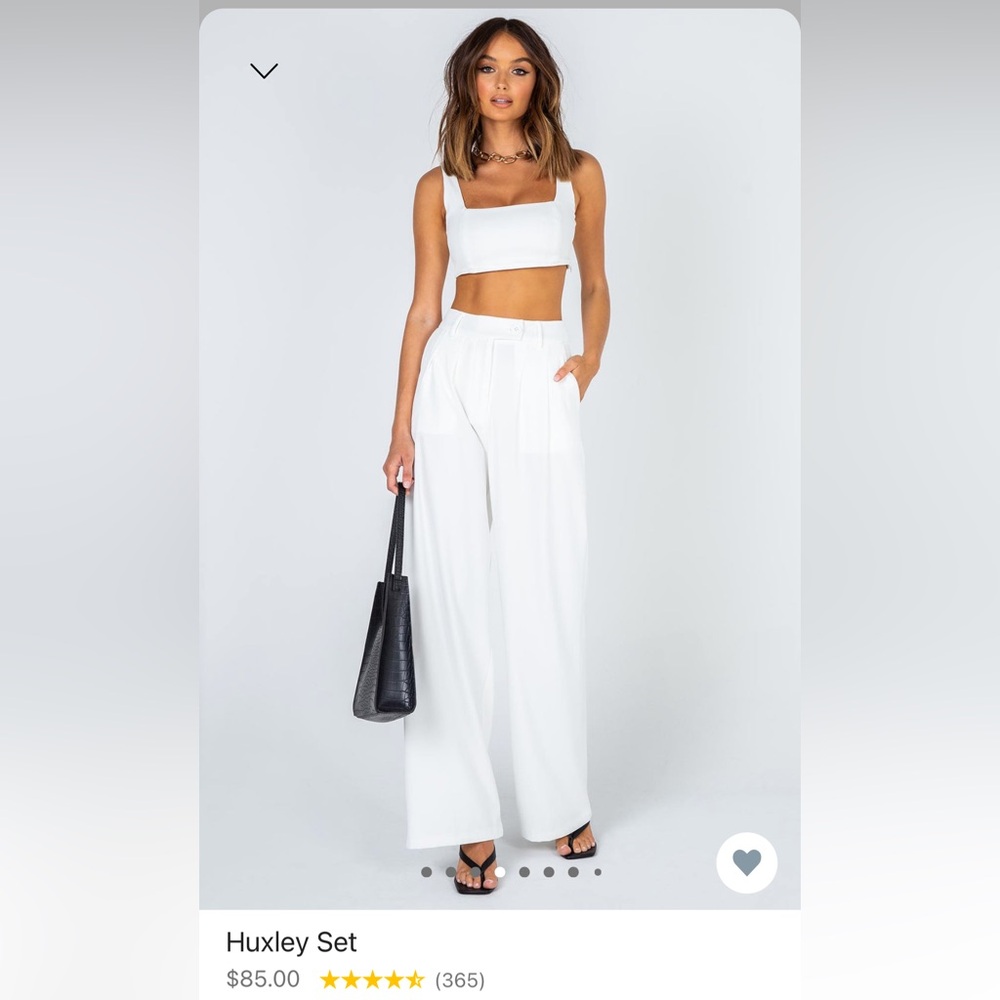 White Huxley set princess polly